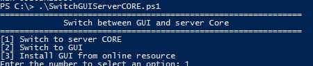 Переключаемся между GUI и Core в windows server 2012