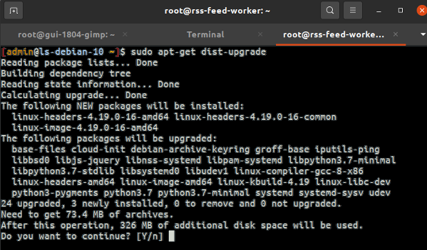 Как обновить Debian Linux до 10.9