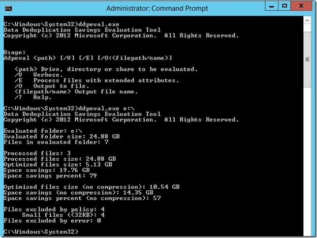 Как оценить уровень дедупликации до её применения? DDPEval.exe вам поможет !