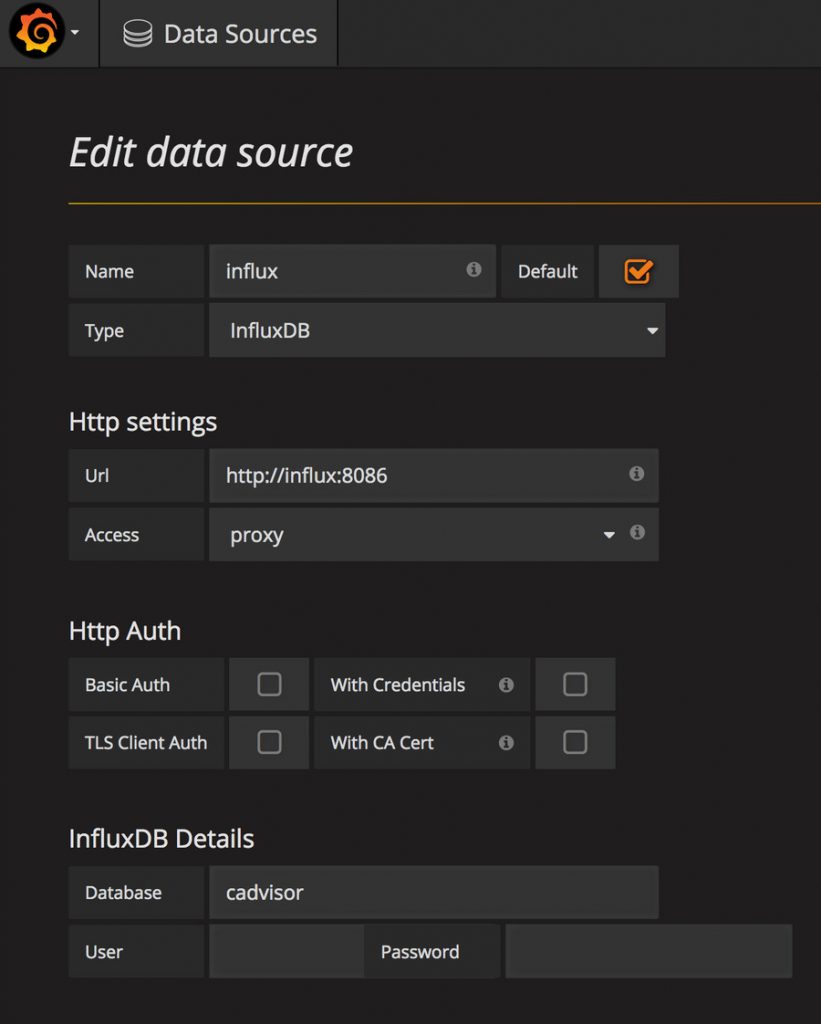 Настройка Grafana