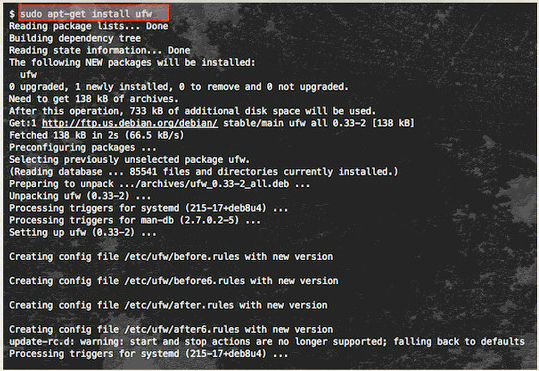 Как настроить брандмауэр UFW на Ubuntu 16.04 LTS