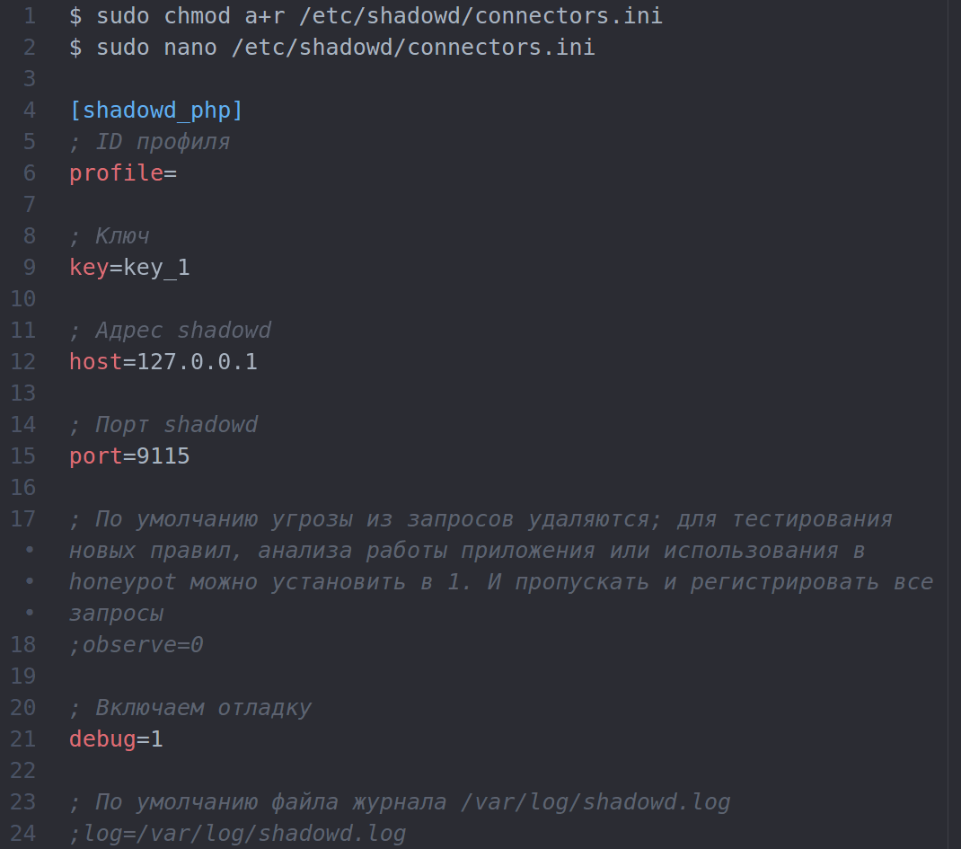 Защита сайта с помощью WAF Shadow Daemon