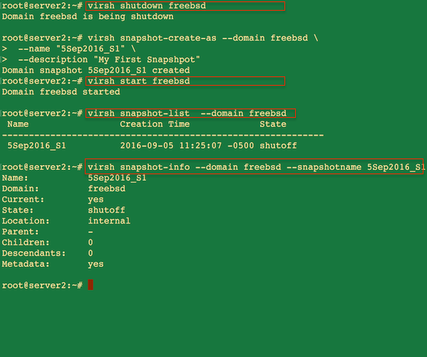 Как сделать снэпшот в Linux KVM