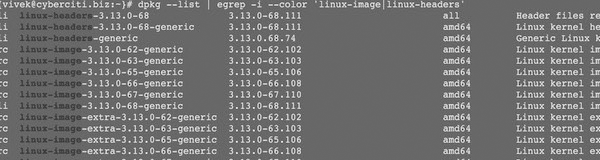 Как удалить старое ядро в Debian / Ubuntu