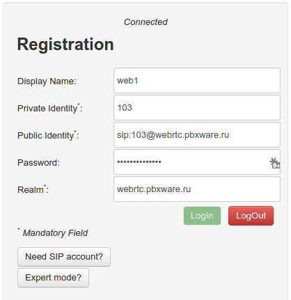 Установка и настройка Asterisk для работы с WebRTC