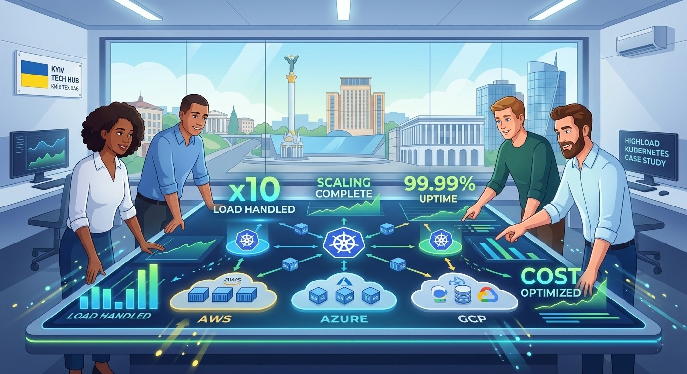 Кейс: масштабирование SaaS-платформы на Kubernetes — x10 нагрузка